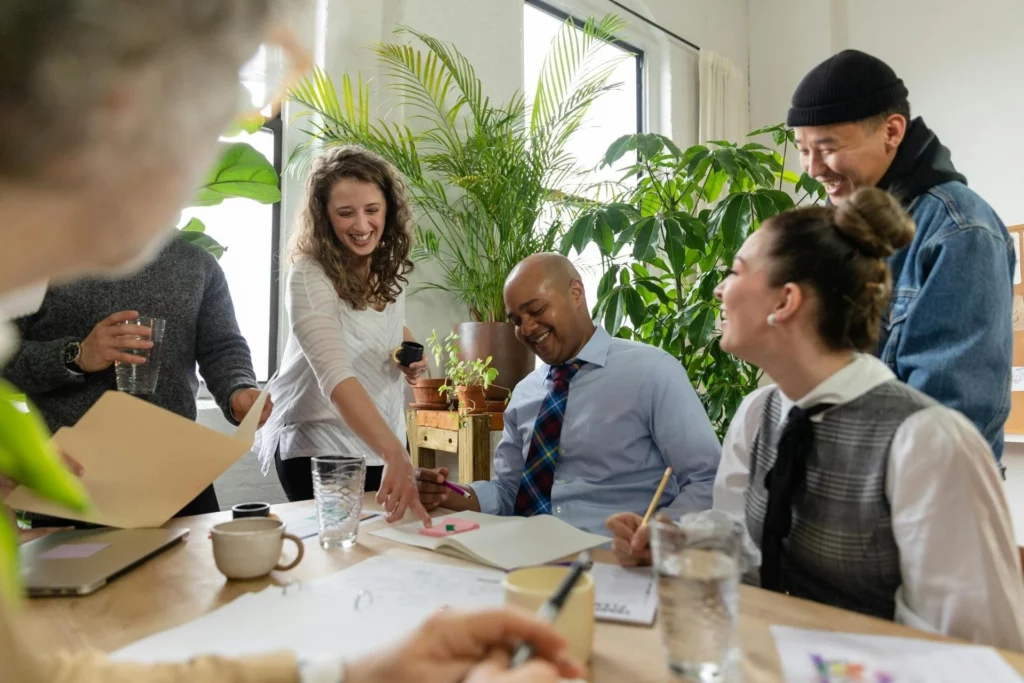 travailler en équipe dans une ambiance de confiance